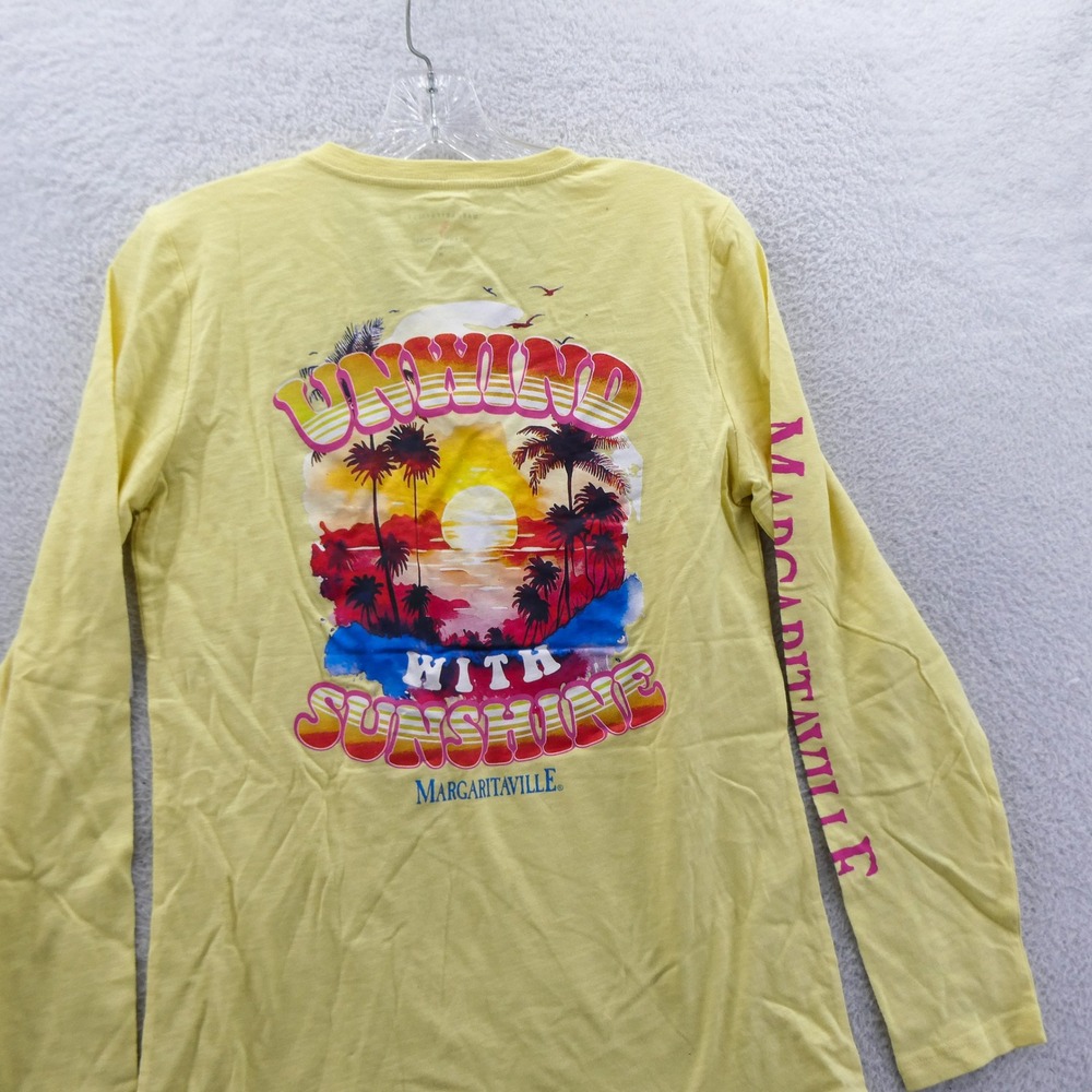 Margaritaville Shirt Womens Medium St Louis Cardinals Yellow Long Sleeve Vintage - Picture 9 of 10